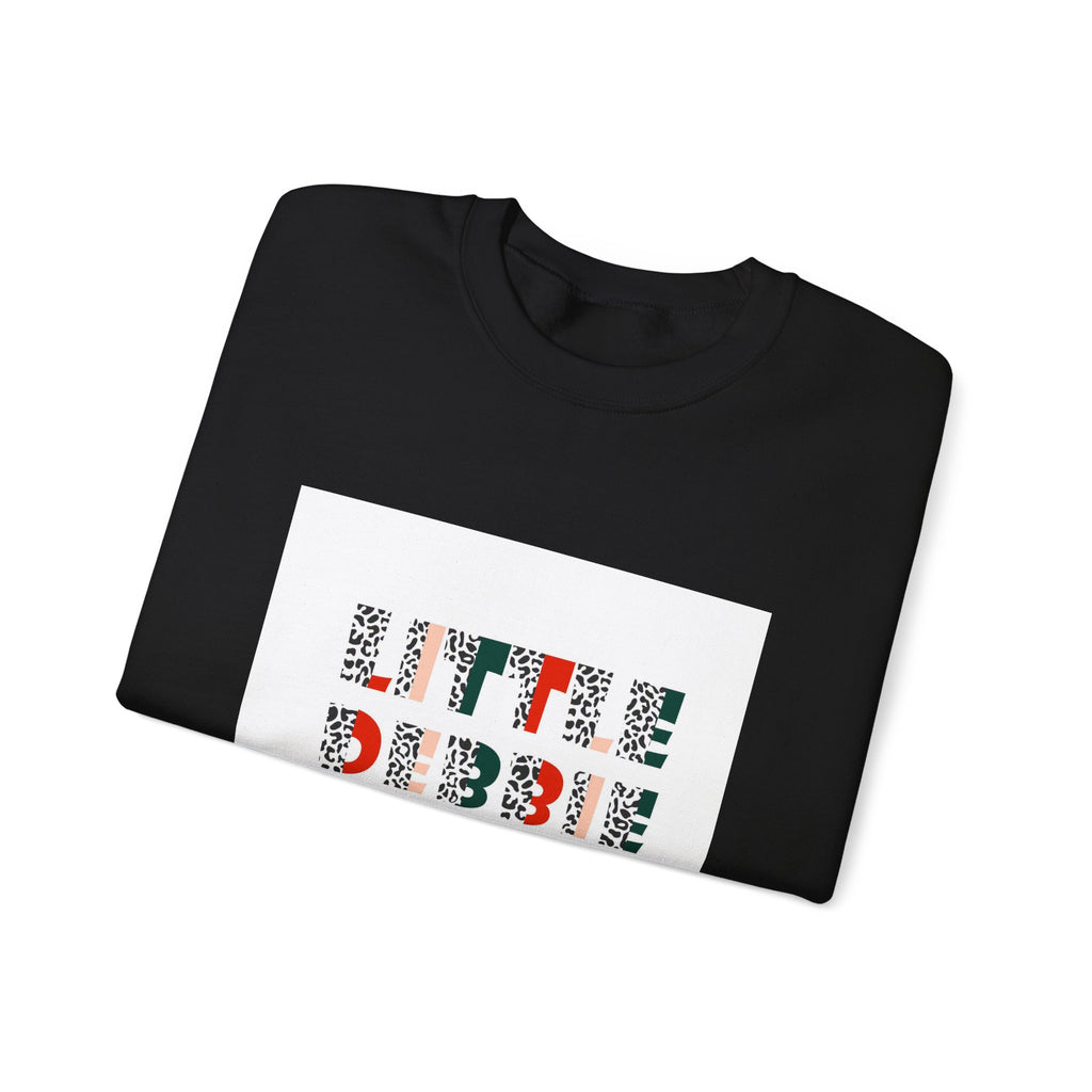 Crewneck Sweatshirt — “Little Debbie Slut” Floral Graphic Cozy Pullover