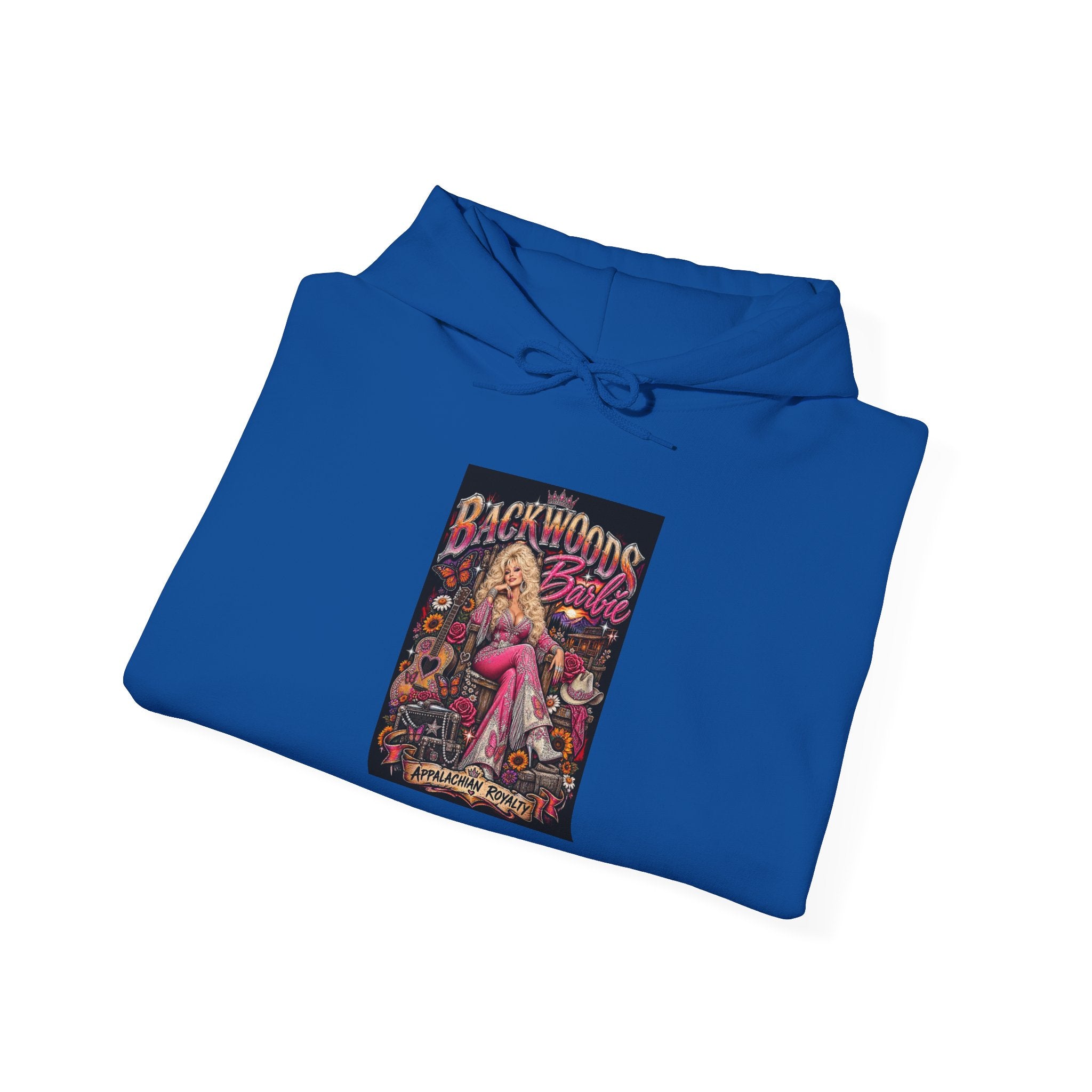 Horror Pin-Up Hoodie — "Backwoods" Retro Girl Graphic Sweatshirt