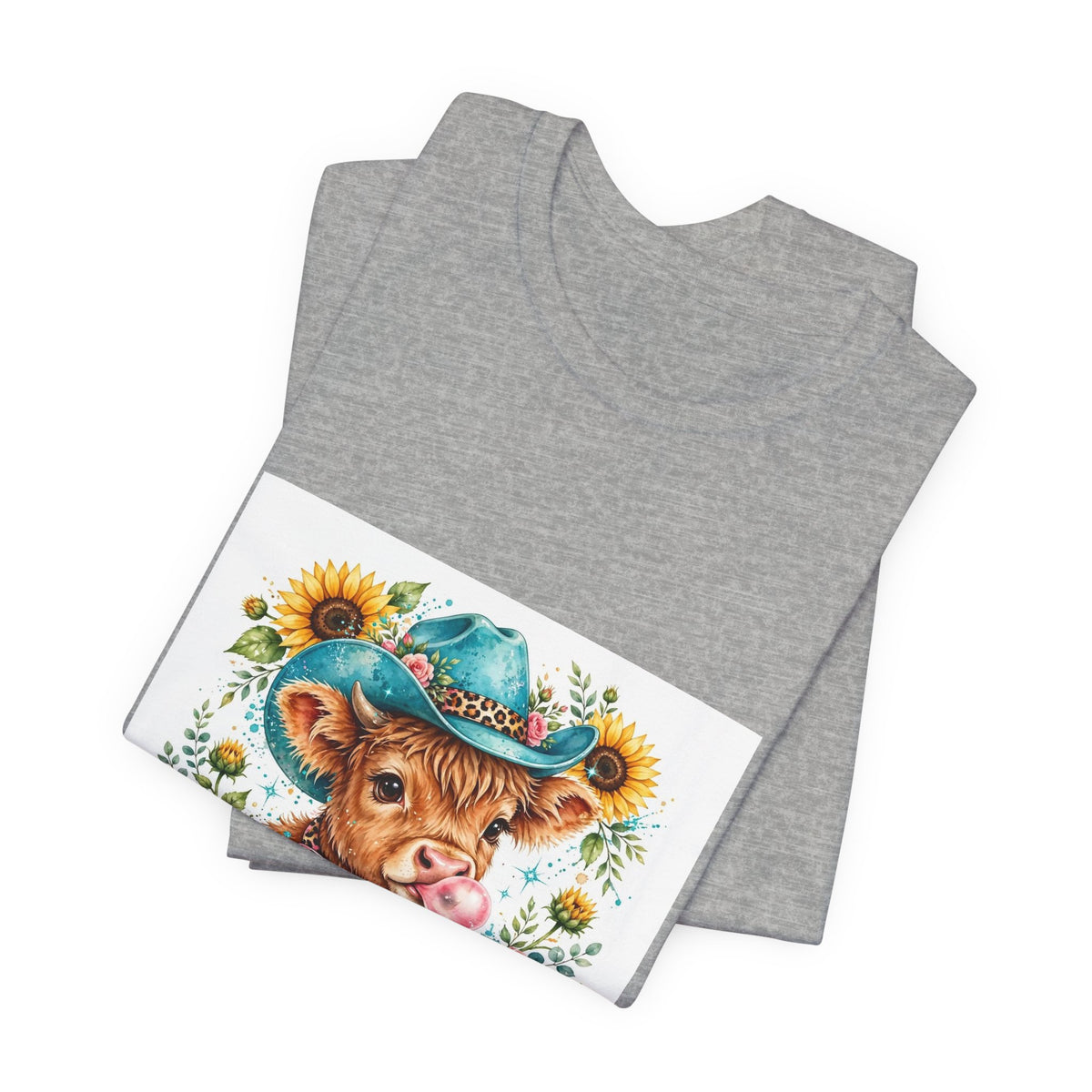 Western Mama Cow Tee — Floral Cowboy Cowgirl Graphic T-Shirt