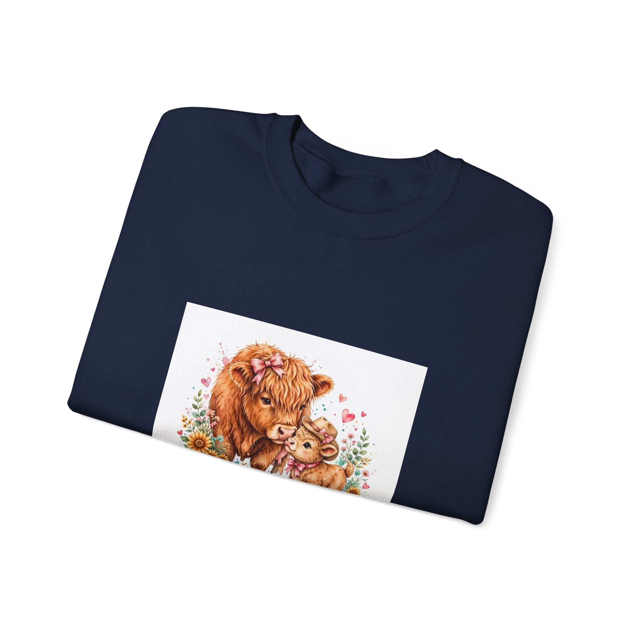 Mama Bear & Cub Crewneck Sweatshirt – "Mama's Like a Cozy Country" Floral Graphic