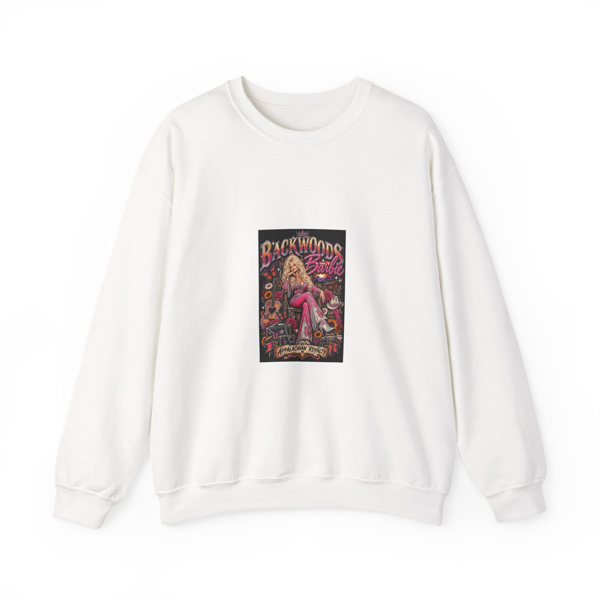 Backwoods Blonde Retro Pinup Crewneck Sweatshirt