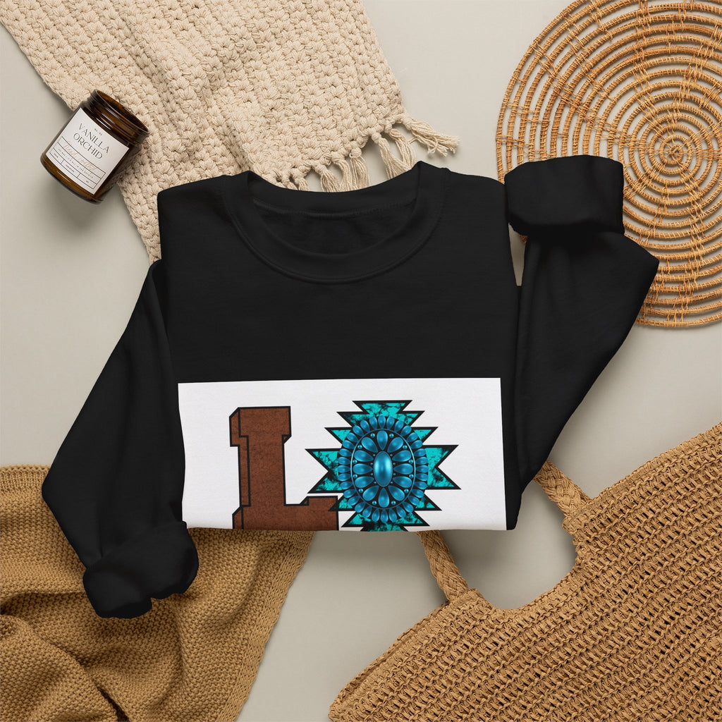 LOVE Southwestern Crewneck Sweatshirt