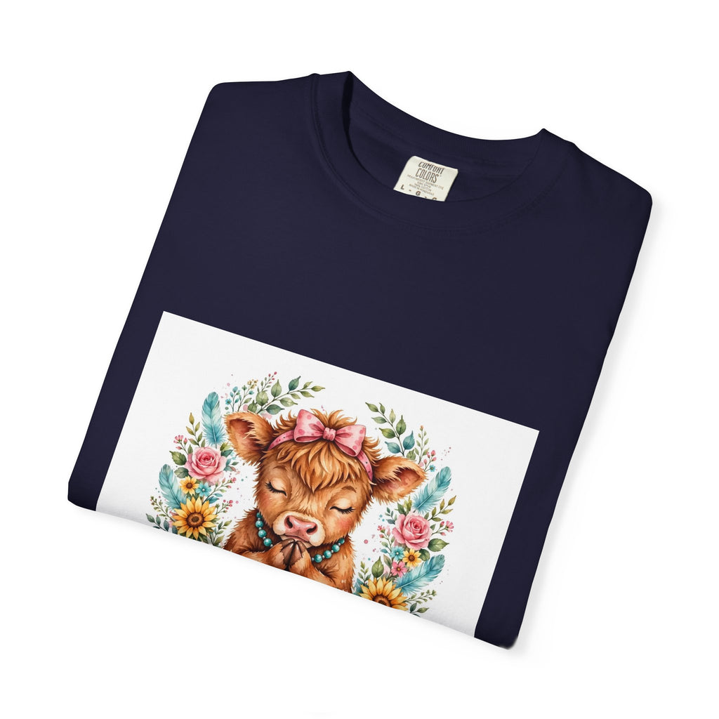 Western Mama Prayer Cow T-Shirt