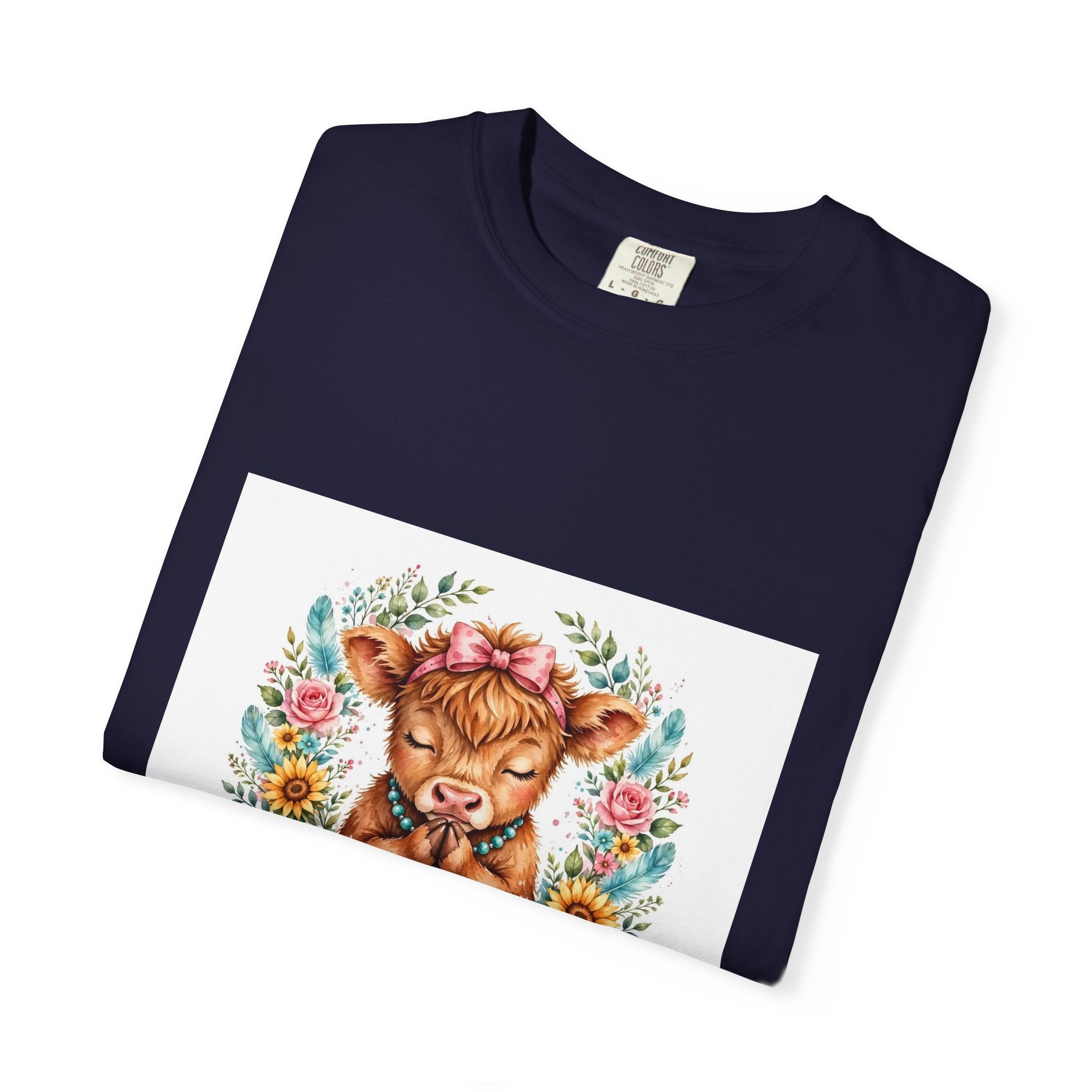 Western Mama Prayer Cow T-Shirt