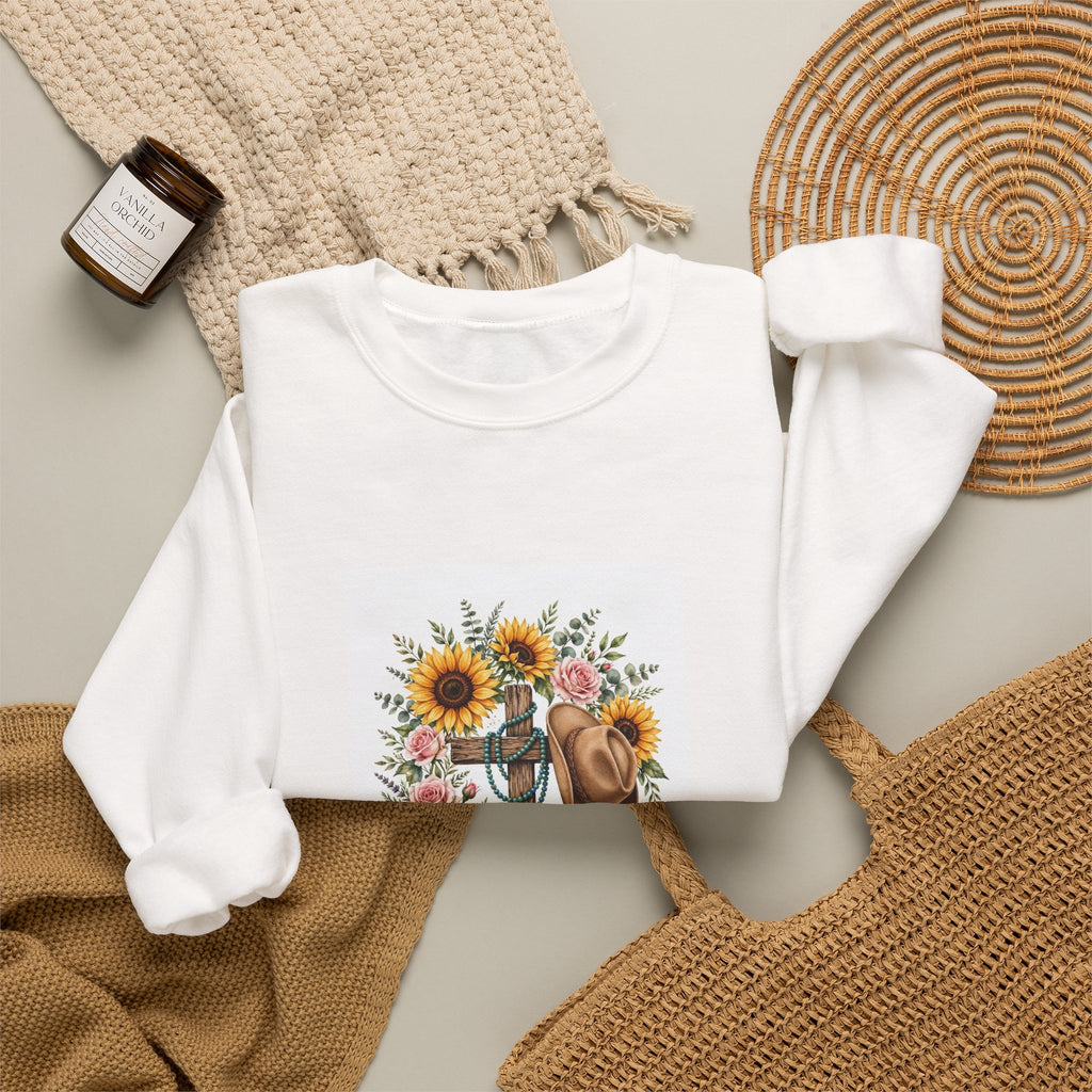 Faith Family Ranch Floral Sweatshirt