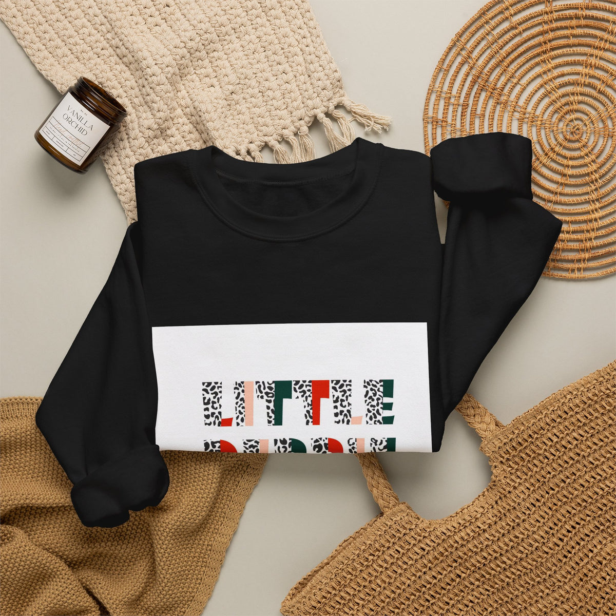 Crewneck Sweatshirt — “Little Debbie Slut” Floral Graphic Cozy Pullover