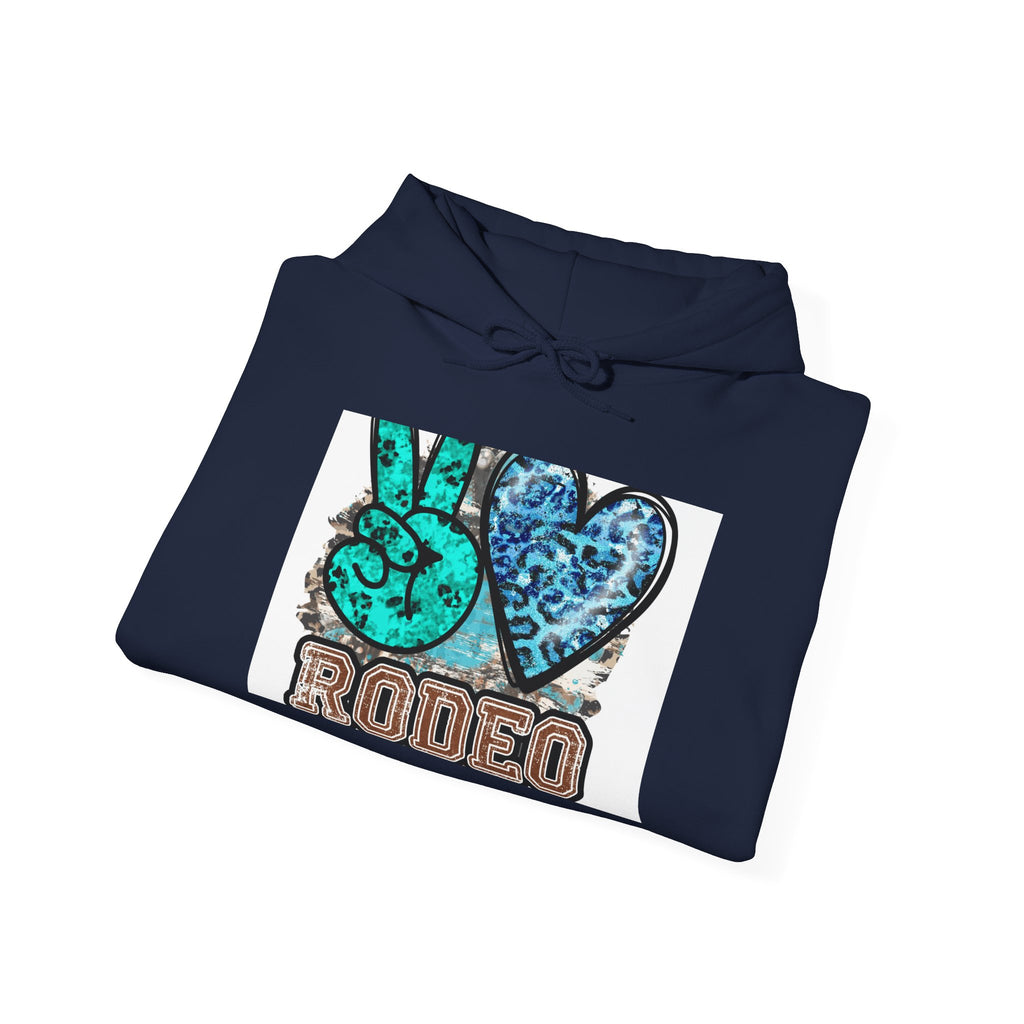 Peace Love Rodeo Hoodie — Western Cowgirl Cowboy Pullover
