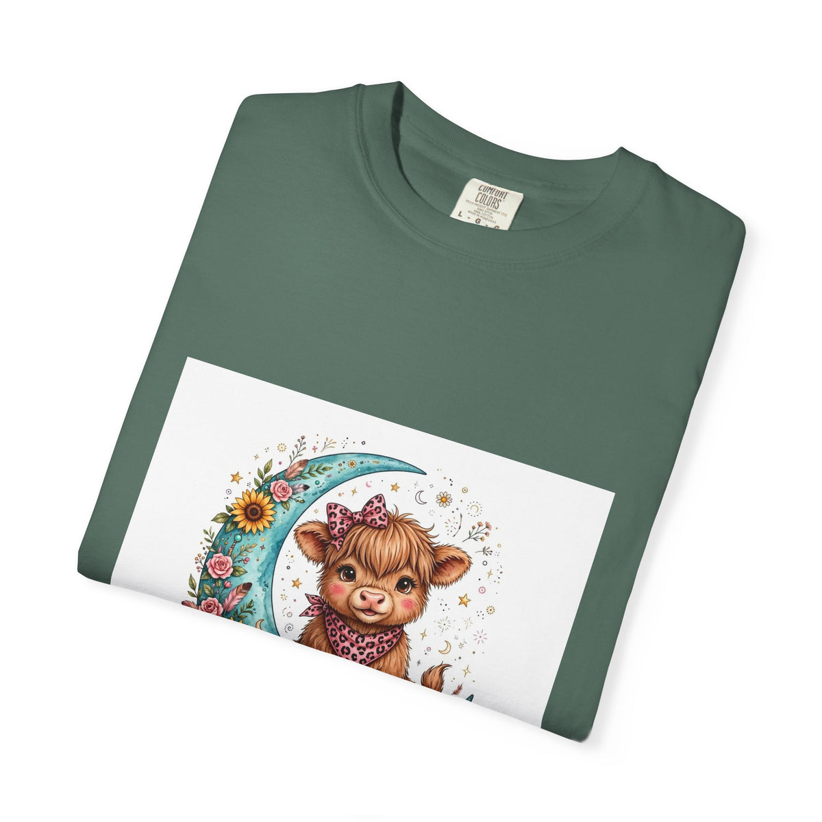 Cow Cute T-Shirt – "Love You to the Moon & to the Ranch" Graphic Tee