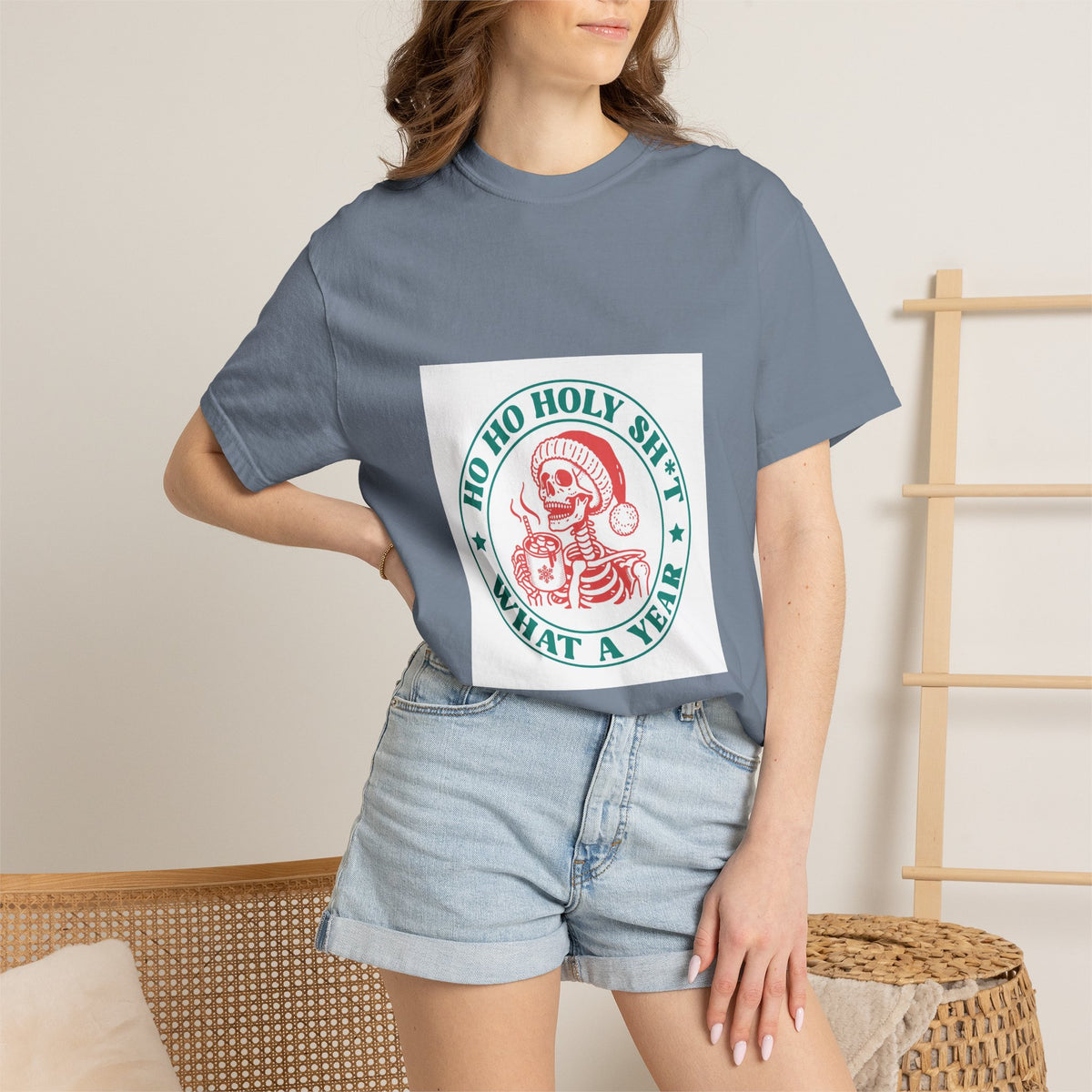 T-Shirt — "Ho Ho Holy Sh*t What a Year" Vintage Santa Christmas Tee