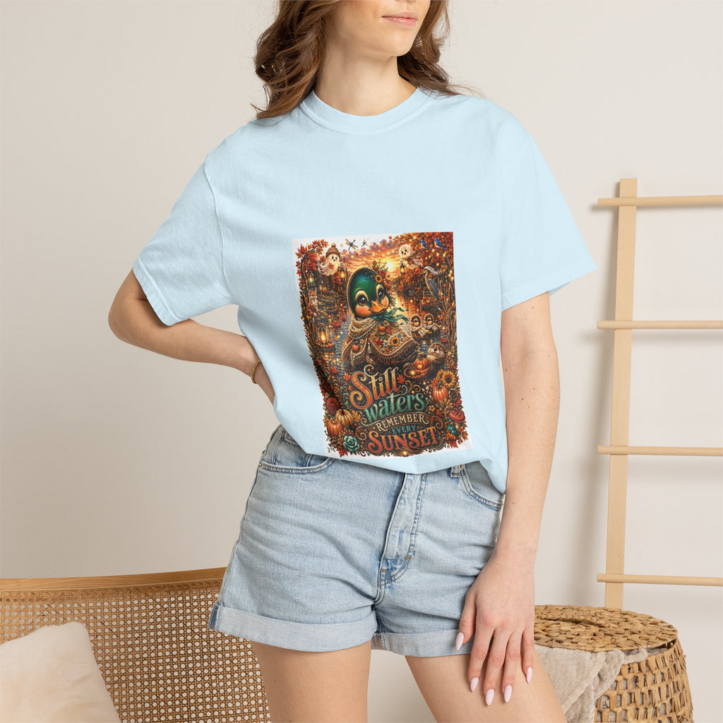Skull Guitar Sunset T-Shirt — Still Waters Run Deep Vintage Rock Tee