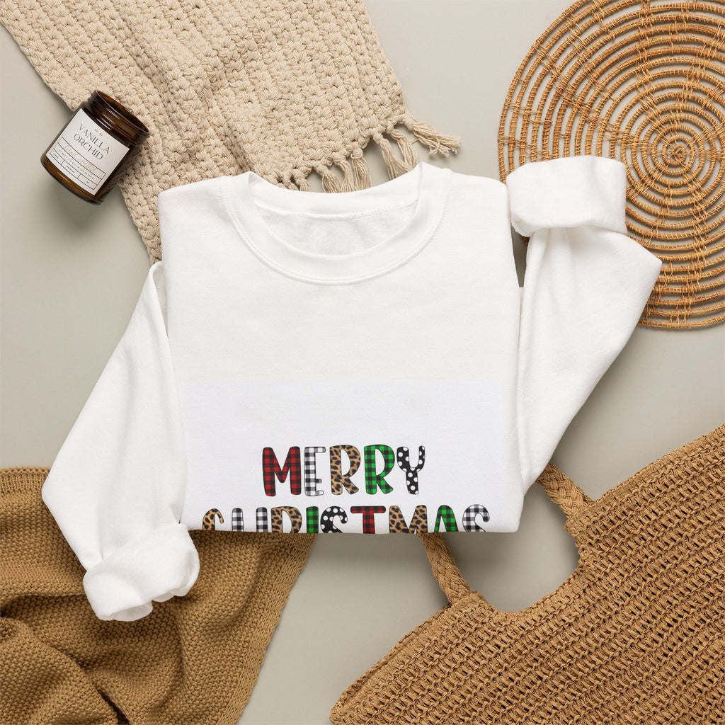 Christmas Sweatshirt "Merry Christmas Ya Filthy Animal" – Holiday Crewneck