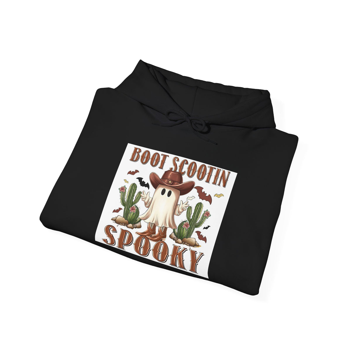 Spooky Desert Ghost Hoodie — "Boot Scootin Spooky" Western Halloween Sweatshirt