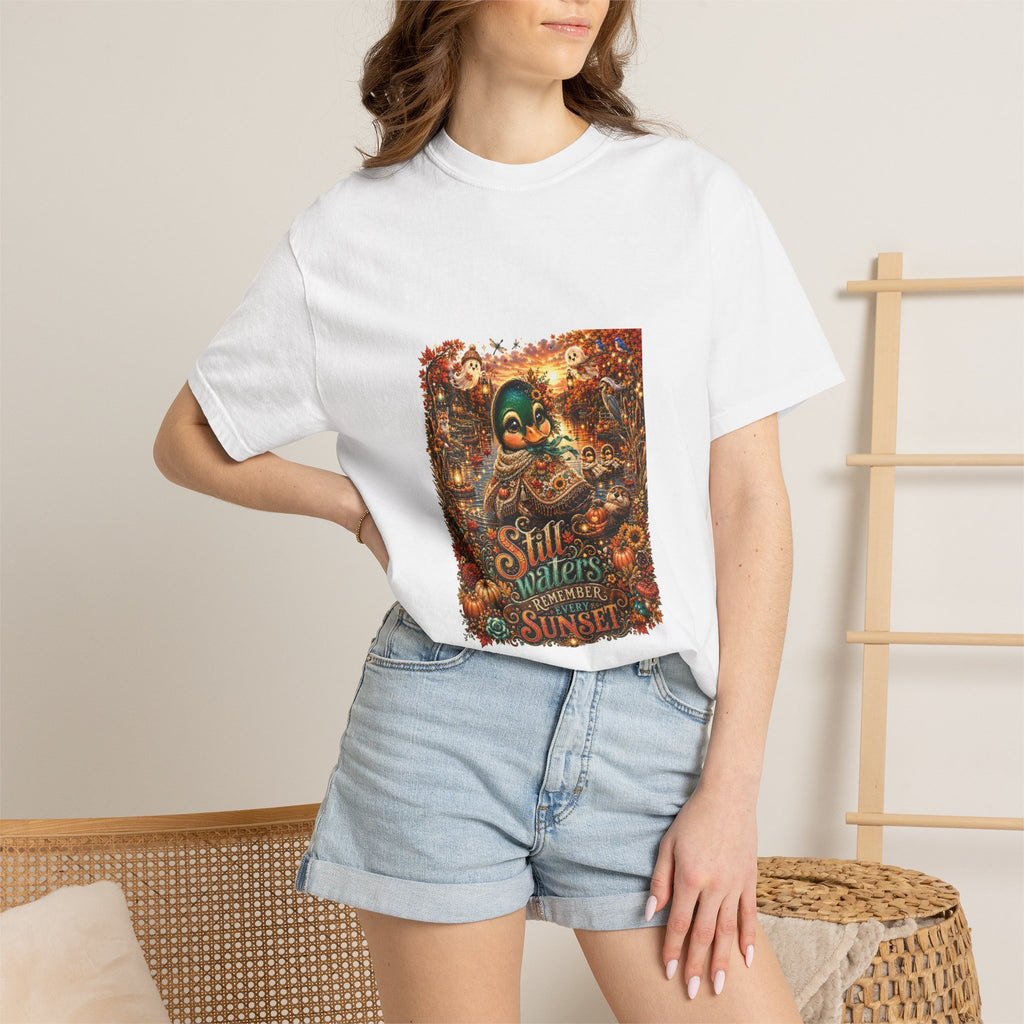 Skull Guitar Sunset T-Shirt — Still Waters Run Deep Vintage Rock Tee