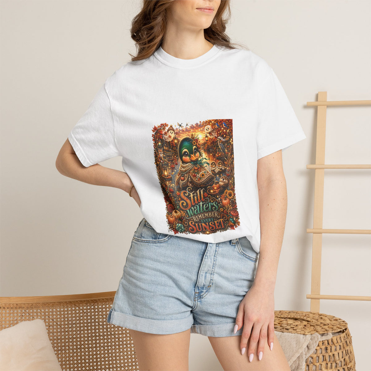 Skull Guitar Sunset T-Shirt — Still Waters Run Deep Vintage Rock Tee