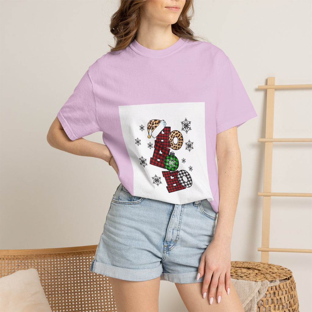 Holiday JOY Plaid Graphic T-Shirt