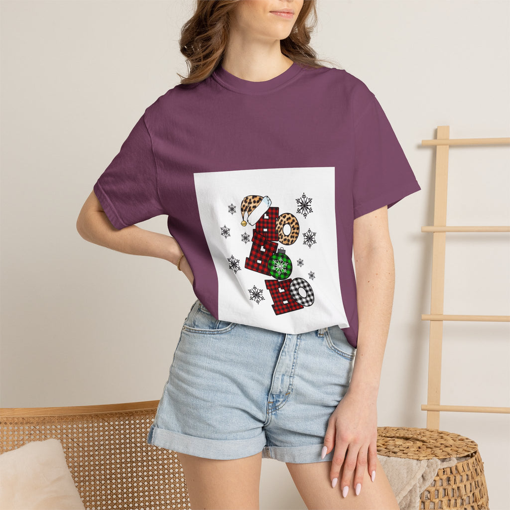 Holiday JOY Plaid Graphic T-Shirt
