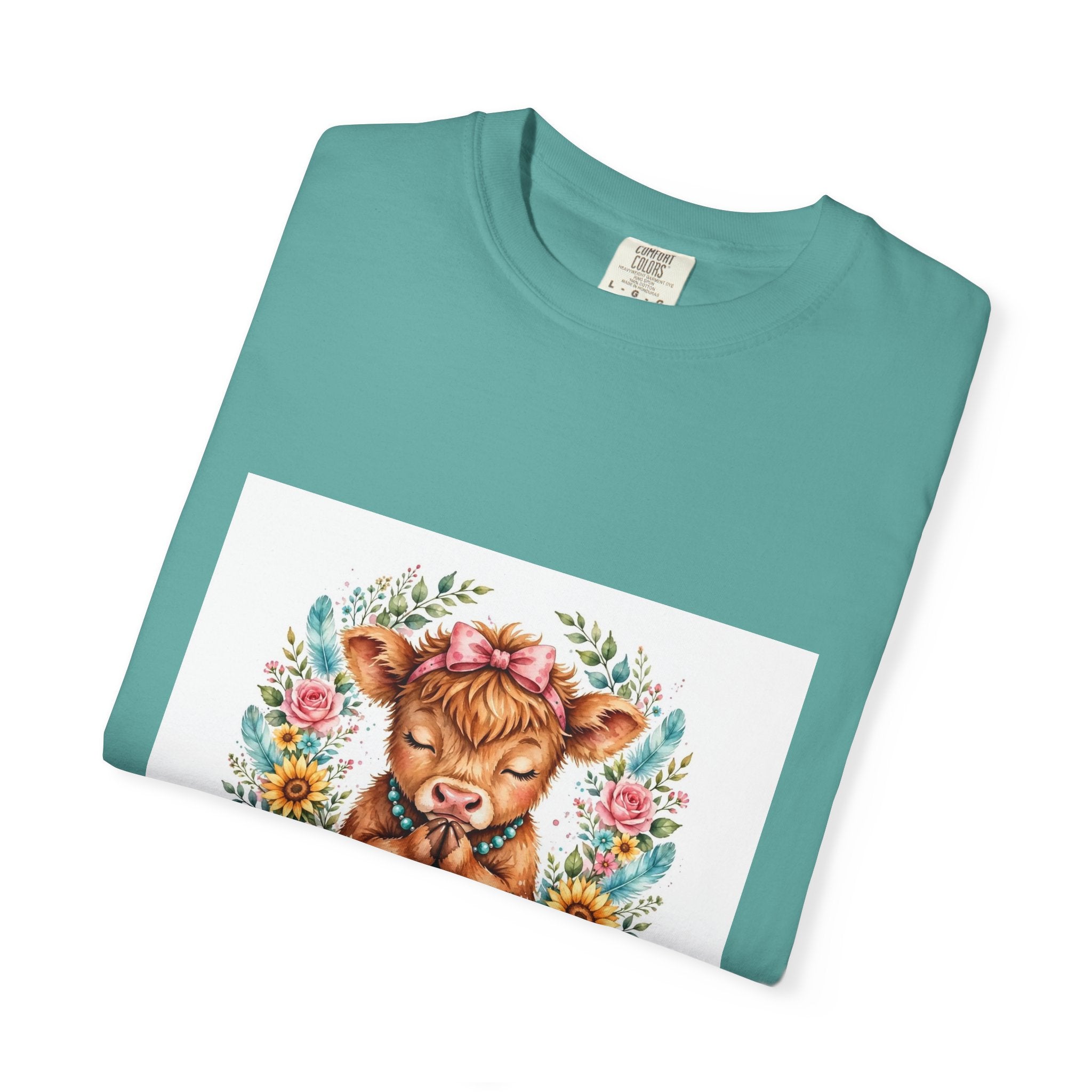 Western Mama Prayer Cow T-Shirt