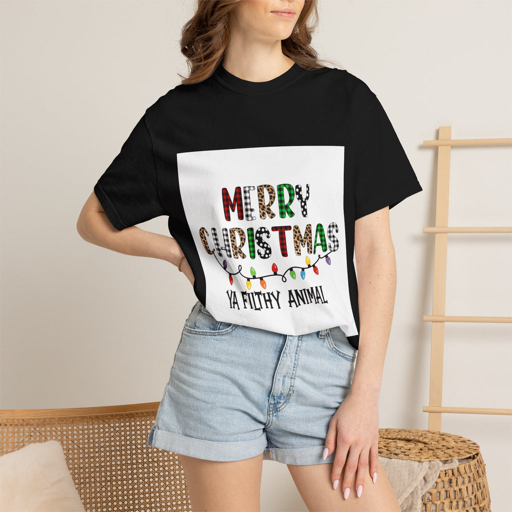 Merry Christmas Ya Filthy Animal T-Shirt — Funny Holiday Graphic Tee