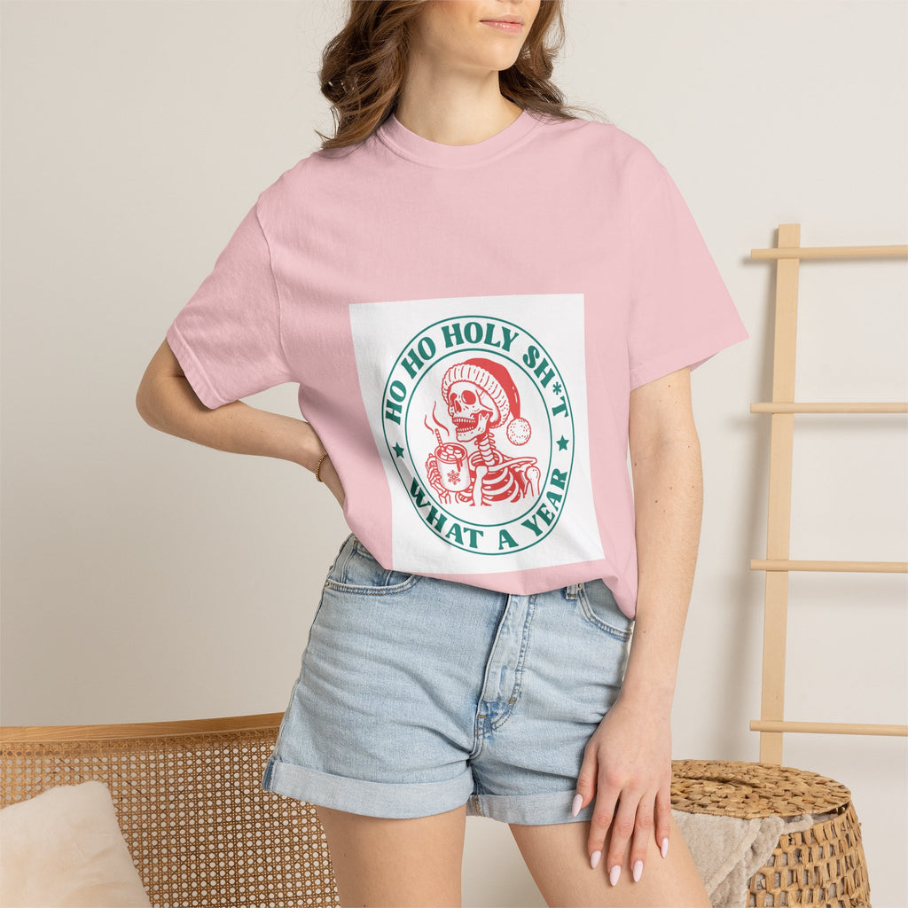 T-Shirt — "Ho Ho Holy Sh*t What a Year" Vintage Santa Christmas Tee