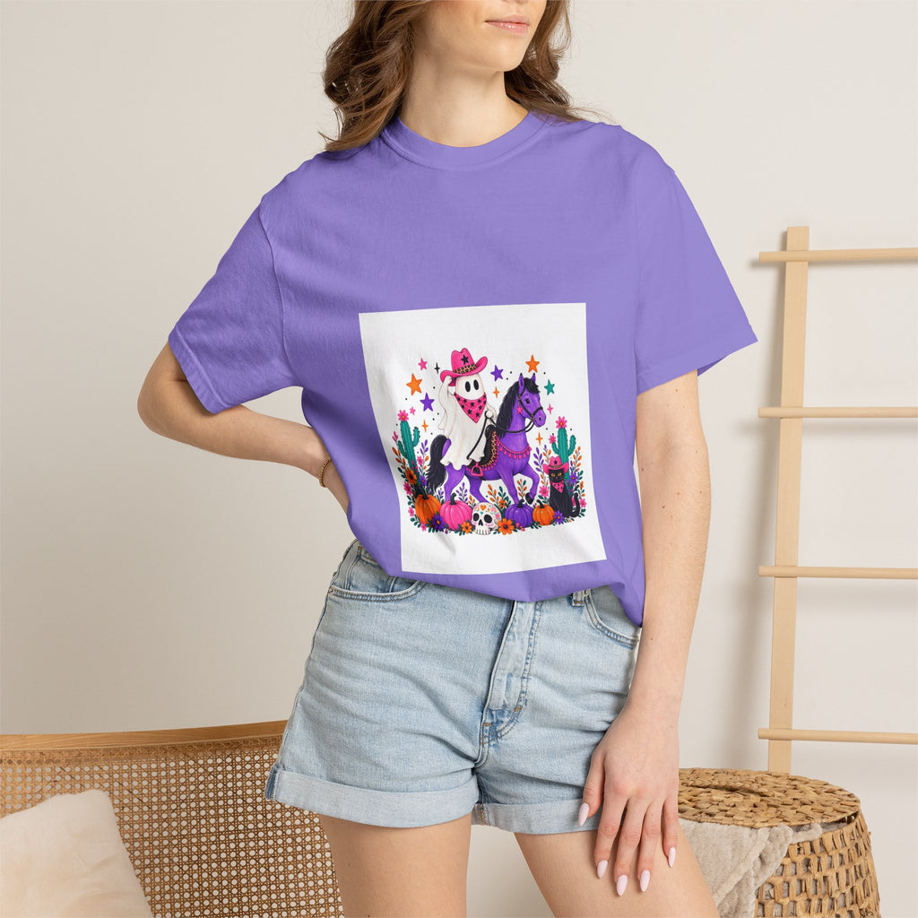 Day of the Dead Cowboy Horse T-Shirt — Cute Día de los Muertos Skeleton Rider Design