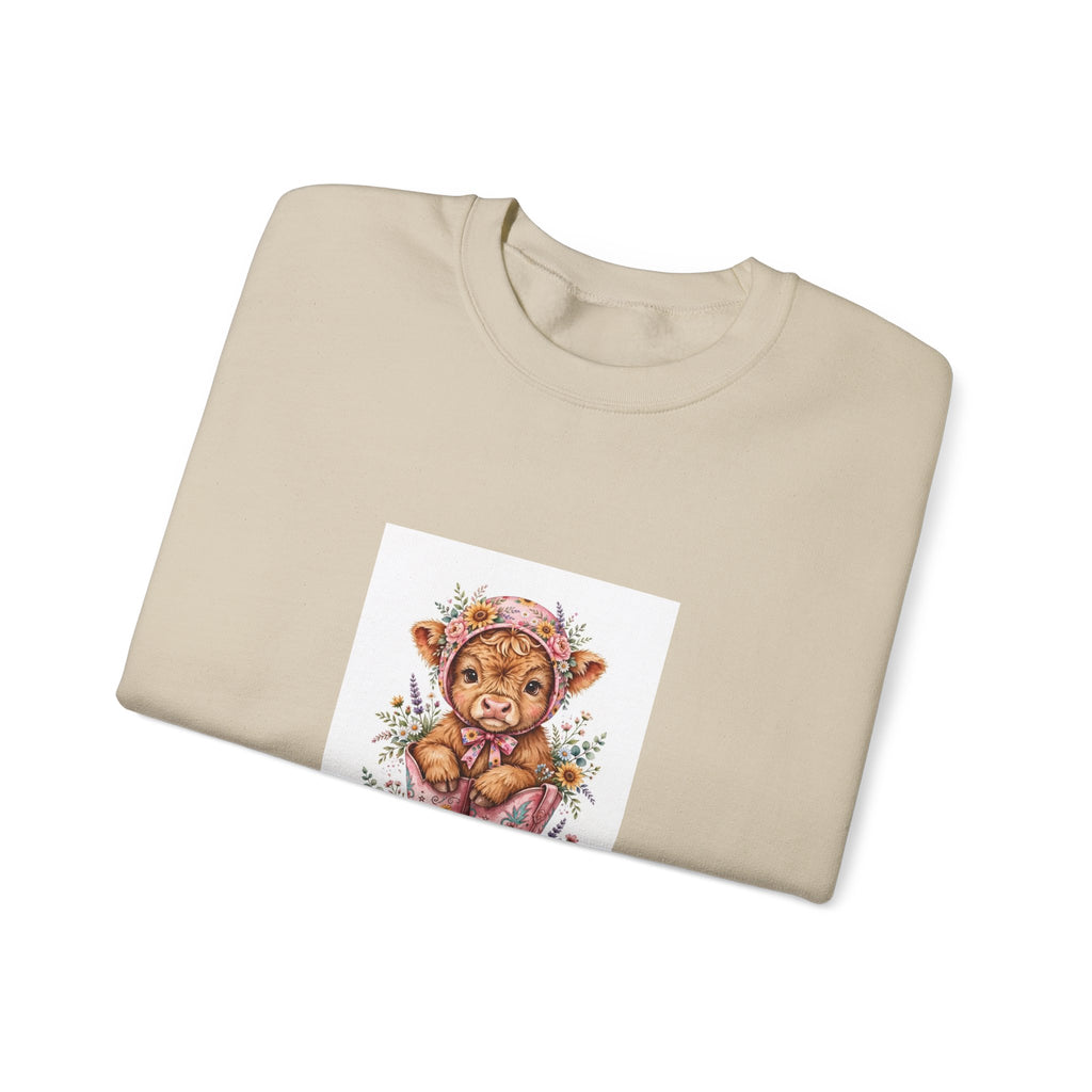 Bear Cub Valentine Sweatshirt - "Be Mine Little Valentine" Cute Teddy Graphic Crewneck