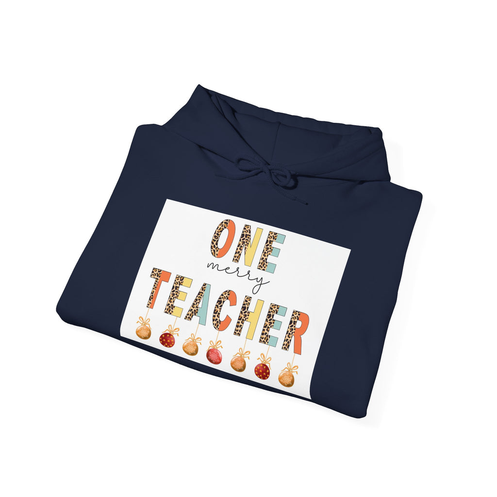 Teacher Appreciation Hoodie — “One Crazy Teacher” Autumn Apples Design