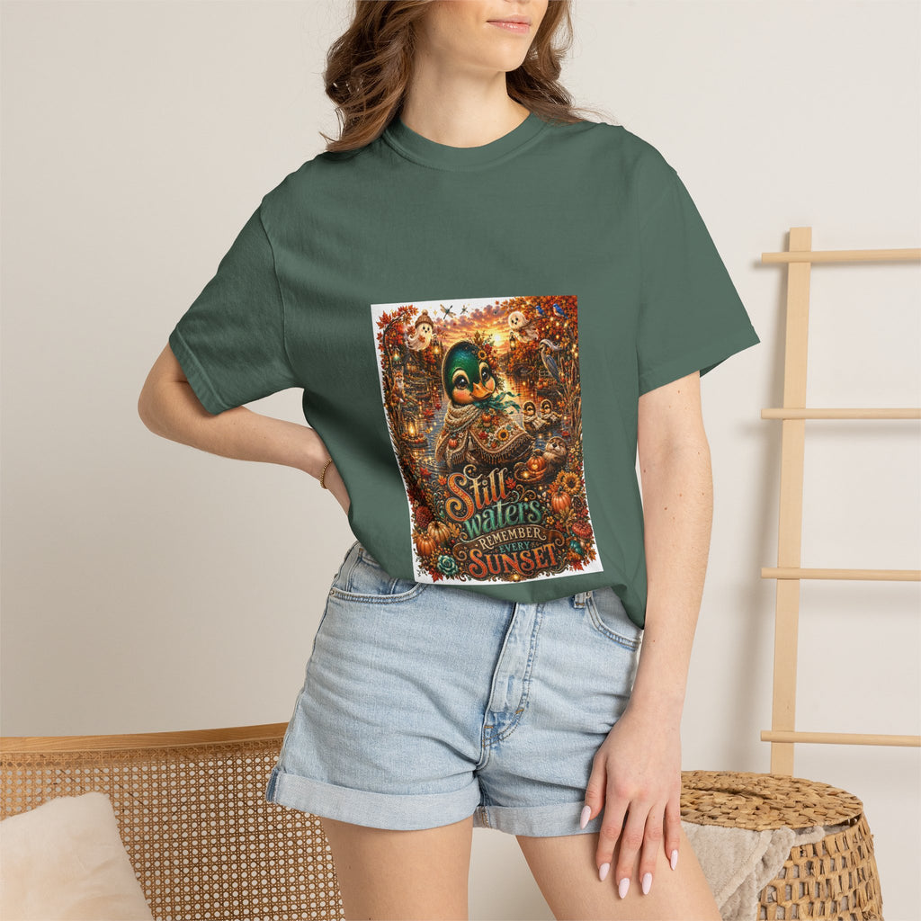 Skull Guitar Sunset T-Shirt — Still Waters Run Deep Vintage Rock Tee