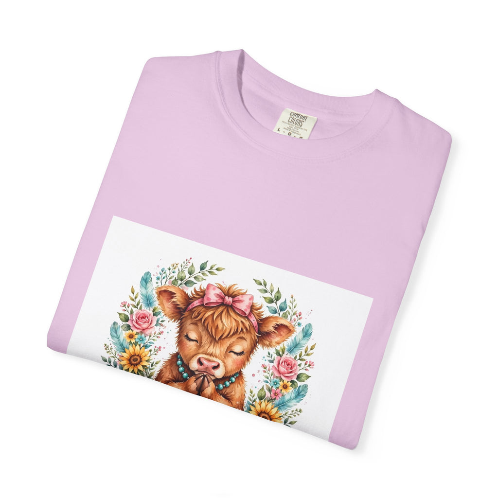 Western Mama Prayer Cow T-Shirt