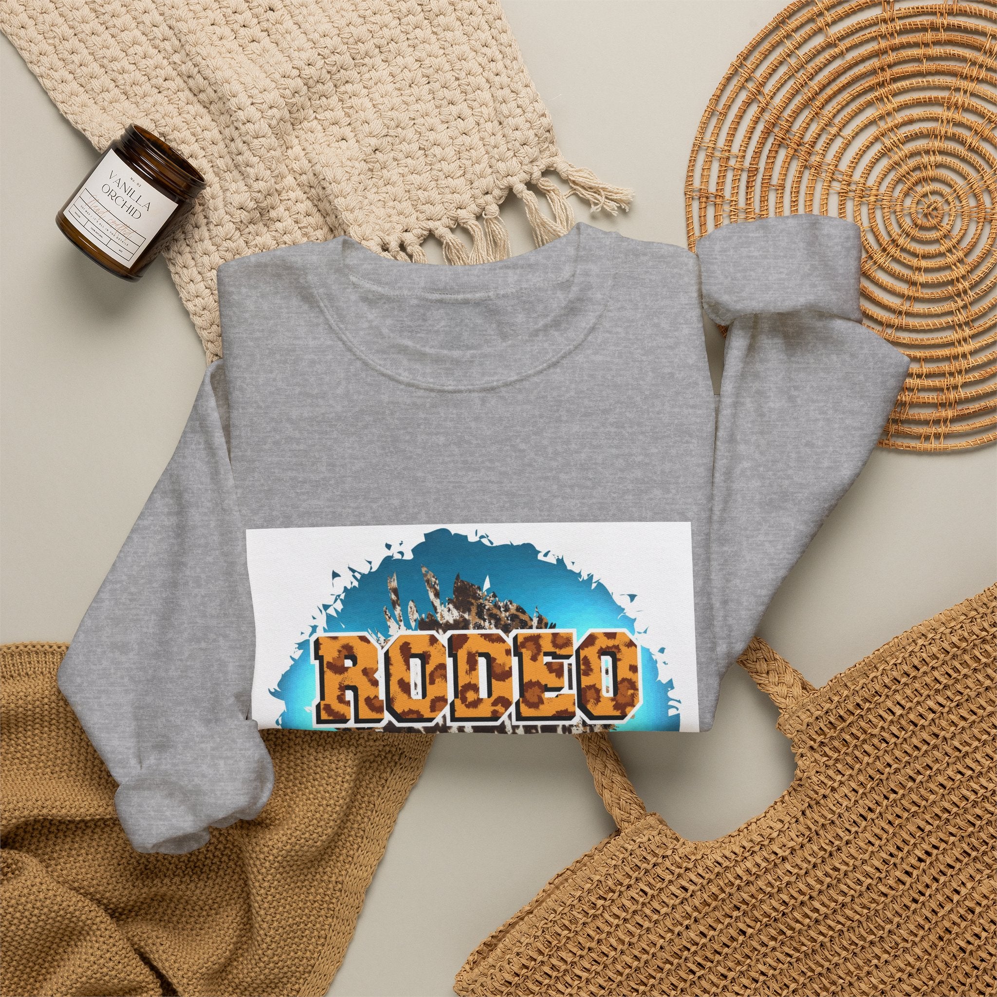 Rodeo Mom Crewneck Sweatshirt – Western Cowgirl Casual Pullover