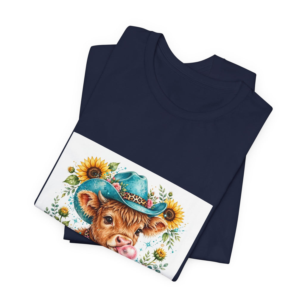 Western Mama Cow Tee — Floral Cowboy Cowgirl Graphic T-Shirt