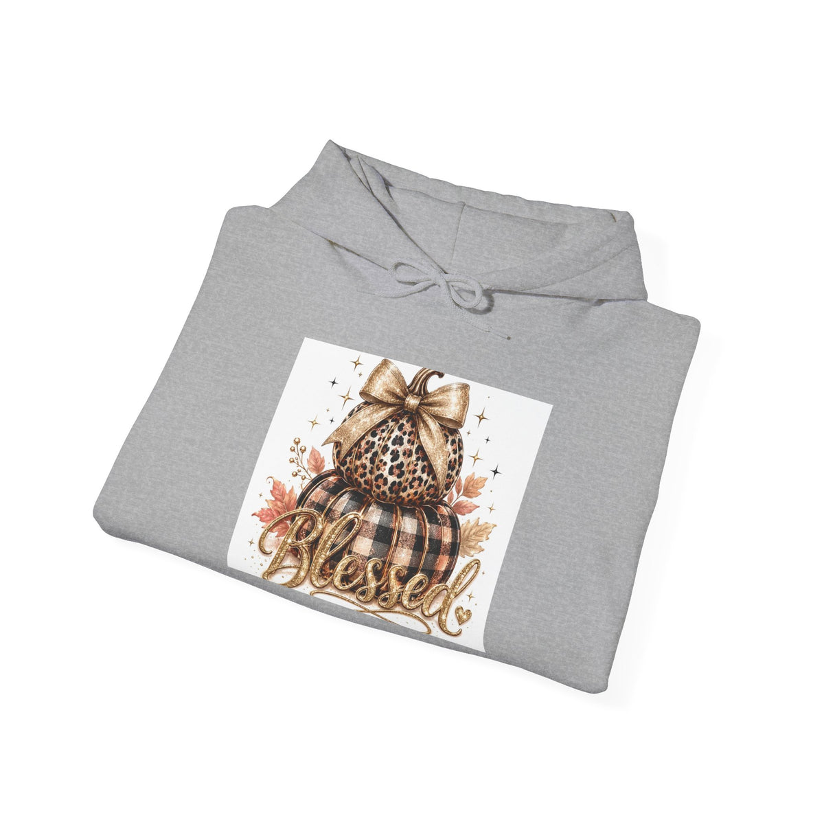 Blessed Pumpkin Hoodie - Fall Leopard Pumpkin Graphic Sweatshirt