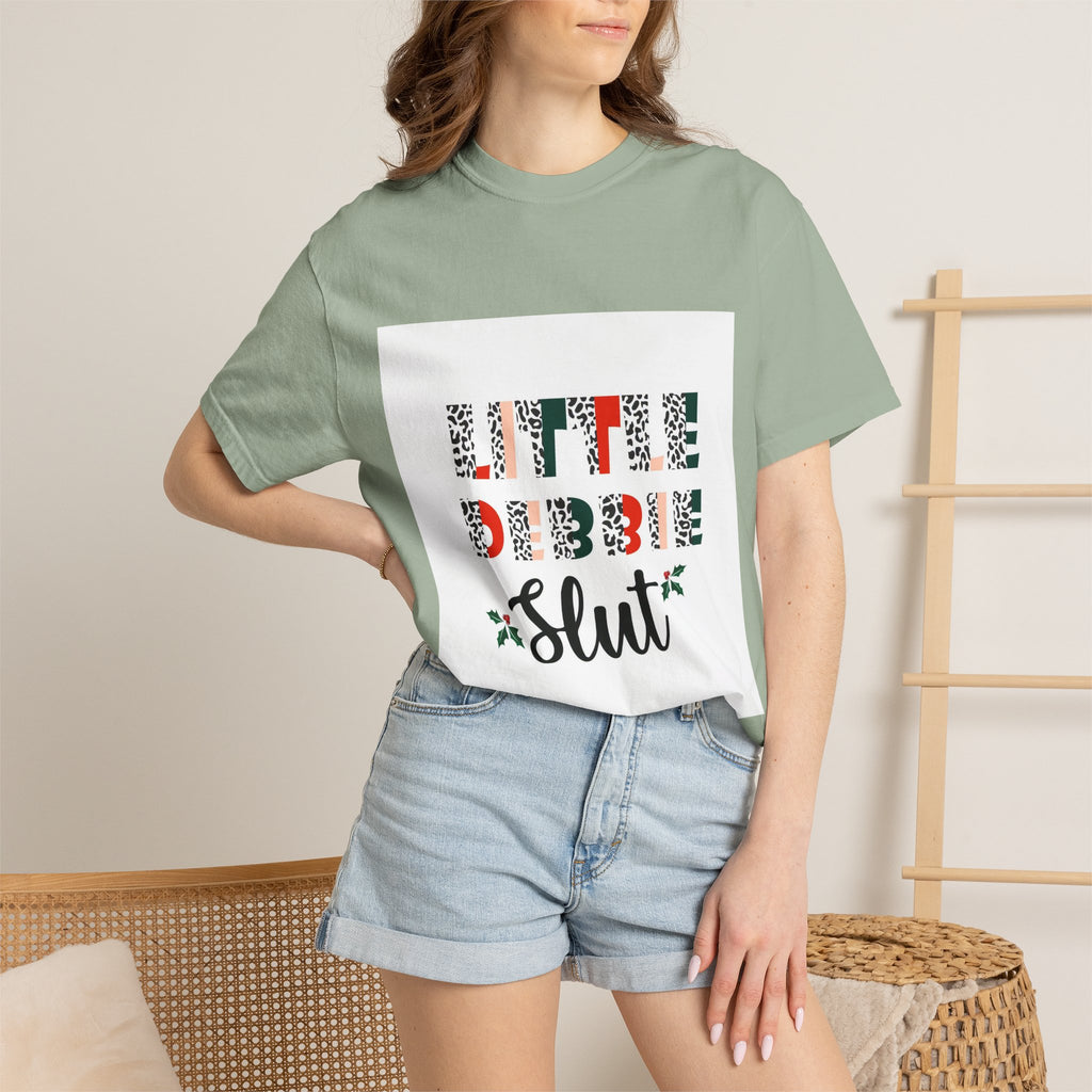 Funny Christmas Tee - 'Little Debbie Slut' Holiday Graphic T-Shirt
