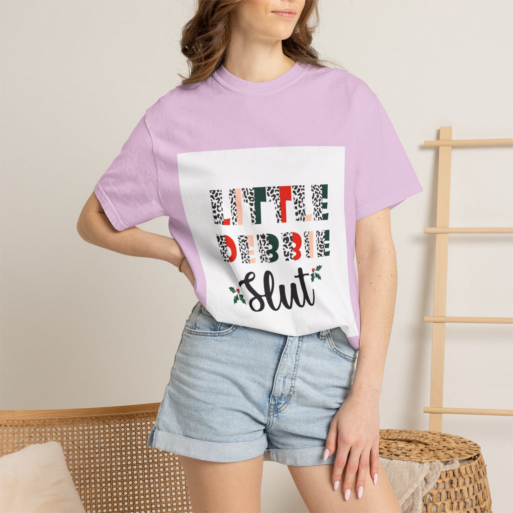 Funny Christmas Tee - 'Little Debbie Slut' Holiday Graphic T-Shirt