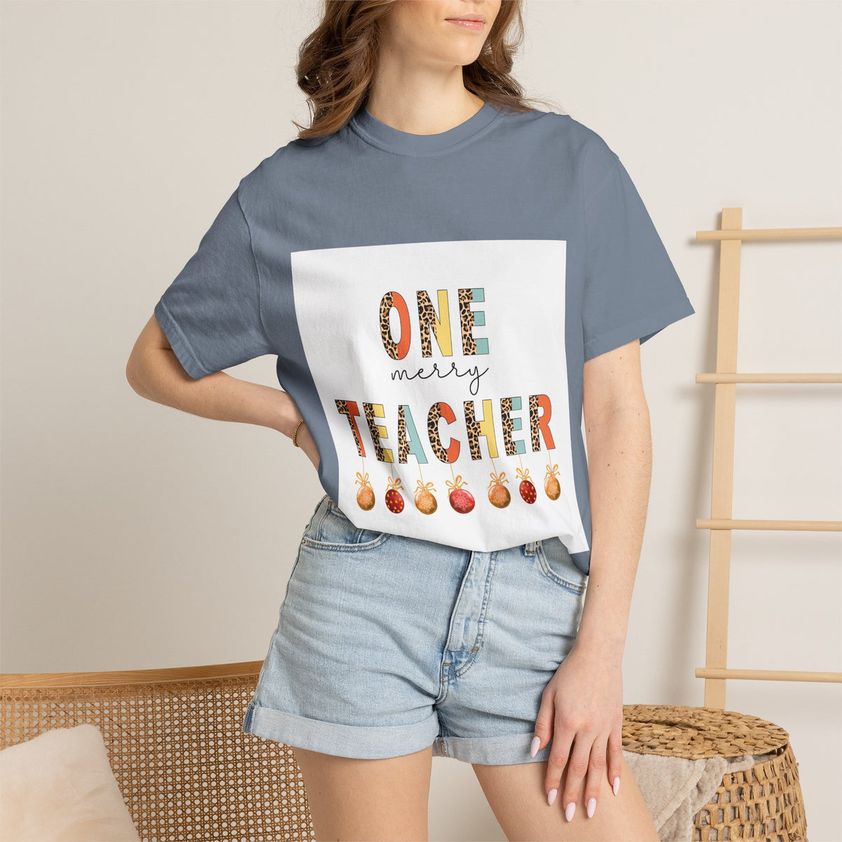 Teacher One More T-Shirt — 'One More Teacher' Cute Apple Design for Educators