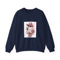 Ghost in Shades Crewneck Sweatshirt — Cute Pink Halloween Ghost Graphic