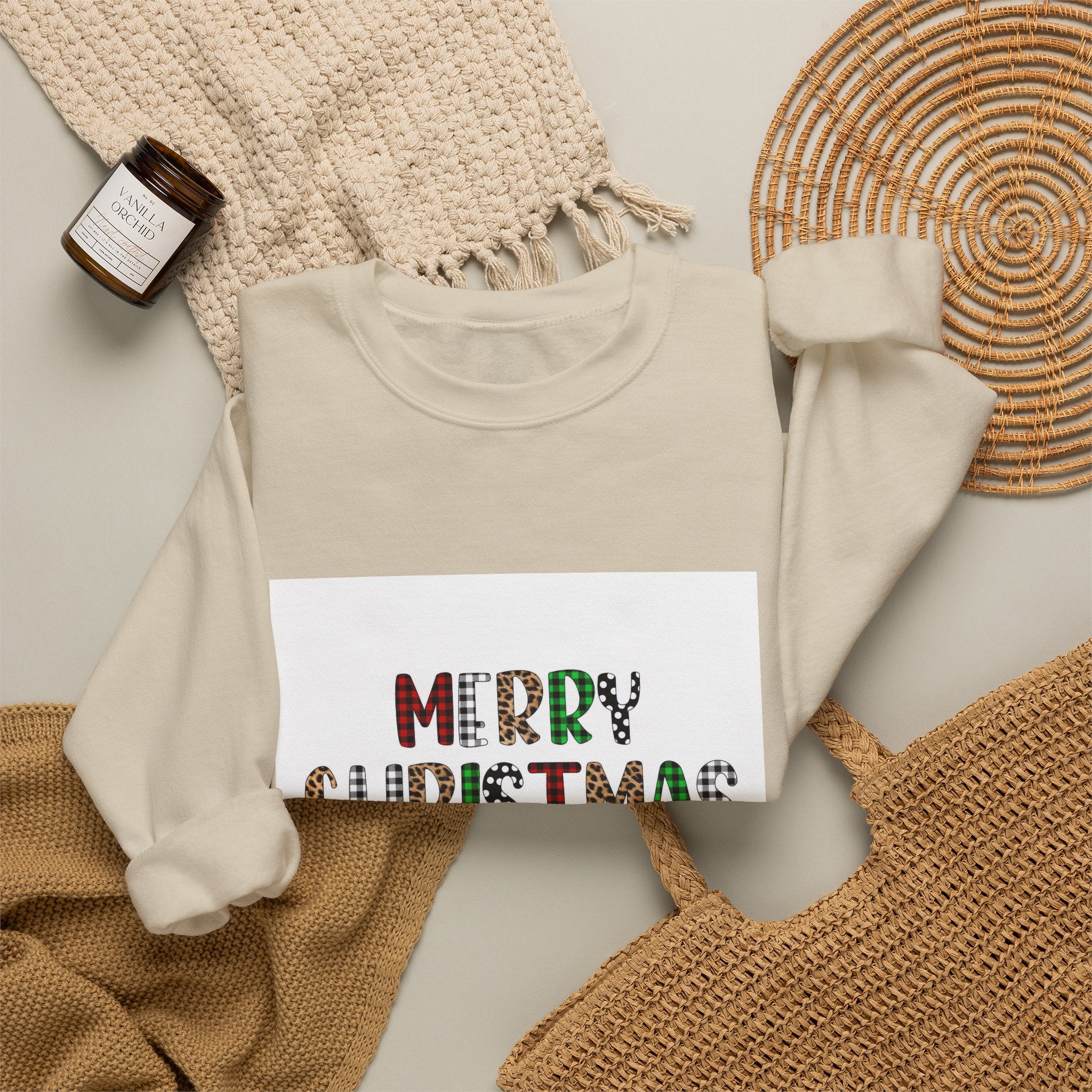 Christmas Sweatshirt "Merry Christmas Ya Filthy Animal" – Holiday Crewneck
