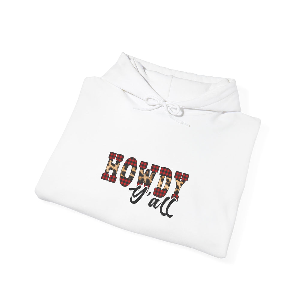 Howdy Y'all Hoodie – Western Plaid Cowgirl Graphic Pullover