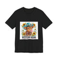 Western Mama Cow Tee — Floral Cowboy Cowgirl Graphic T-Shirt