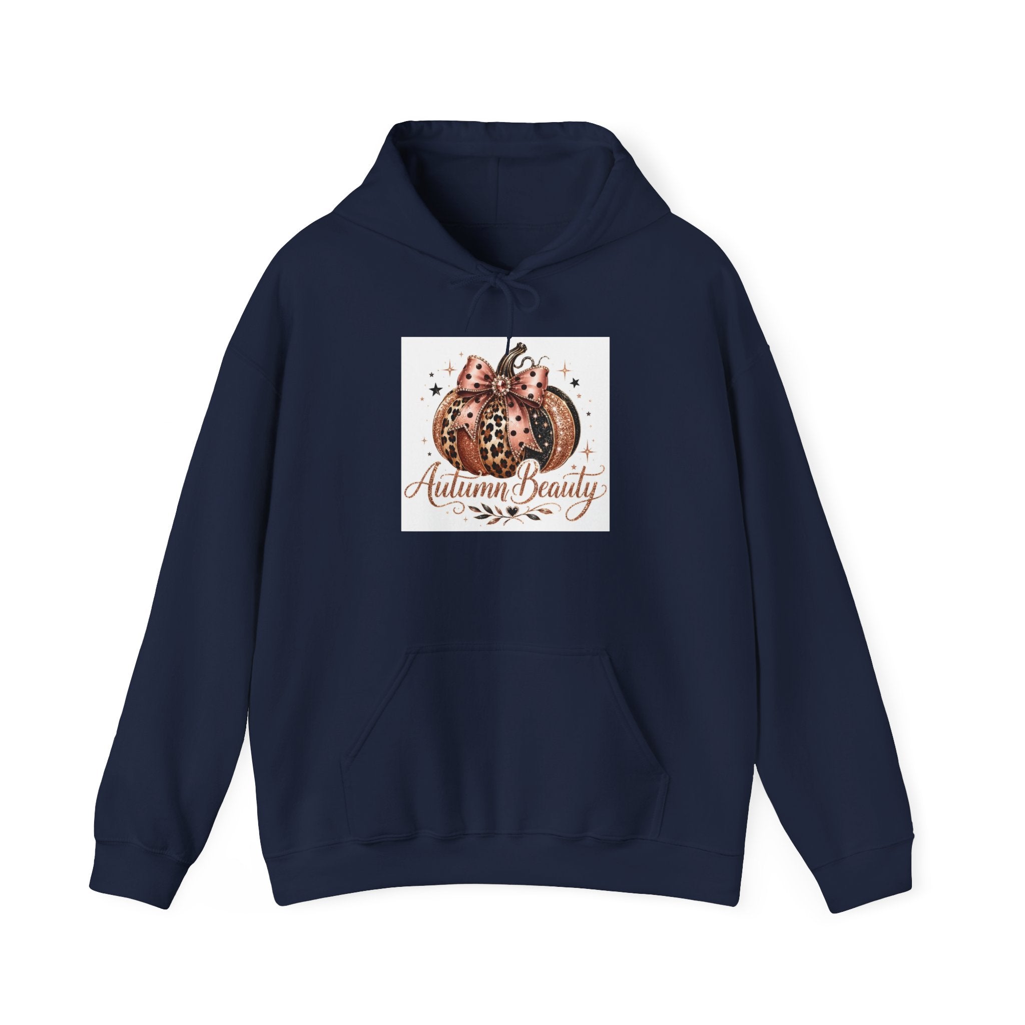 Autumn Beauty Hoodie — Pumpkin Floral Fall Sweatshirt