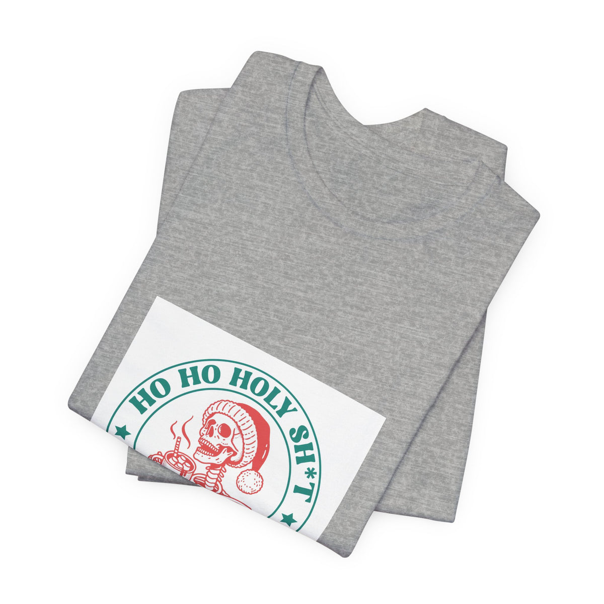 Holiday Graphic Tee — “Ho Ho Holy Sh*t What A Year” Santa Shirt