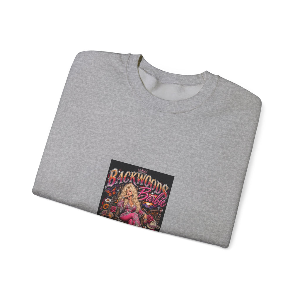 Backwoods Blonde Retro Pinup Crewneck Sweatshirt