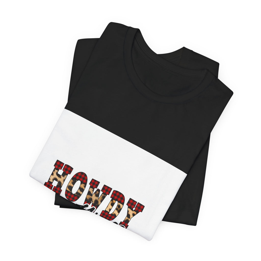 Howdy Y'all Tee — Plaid Western Graphic T-Shirt