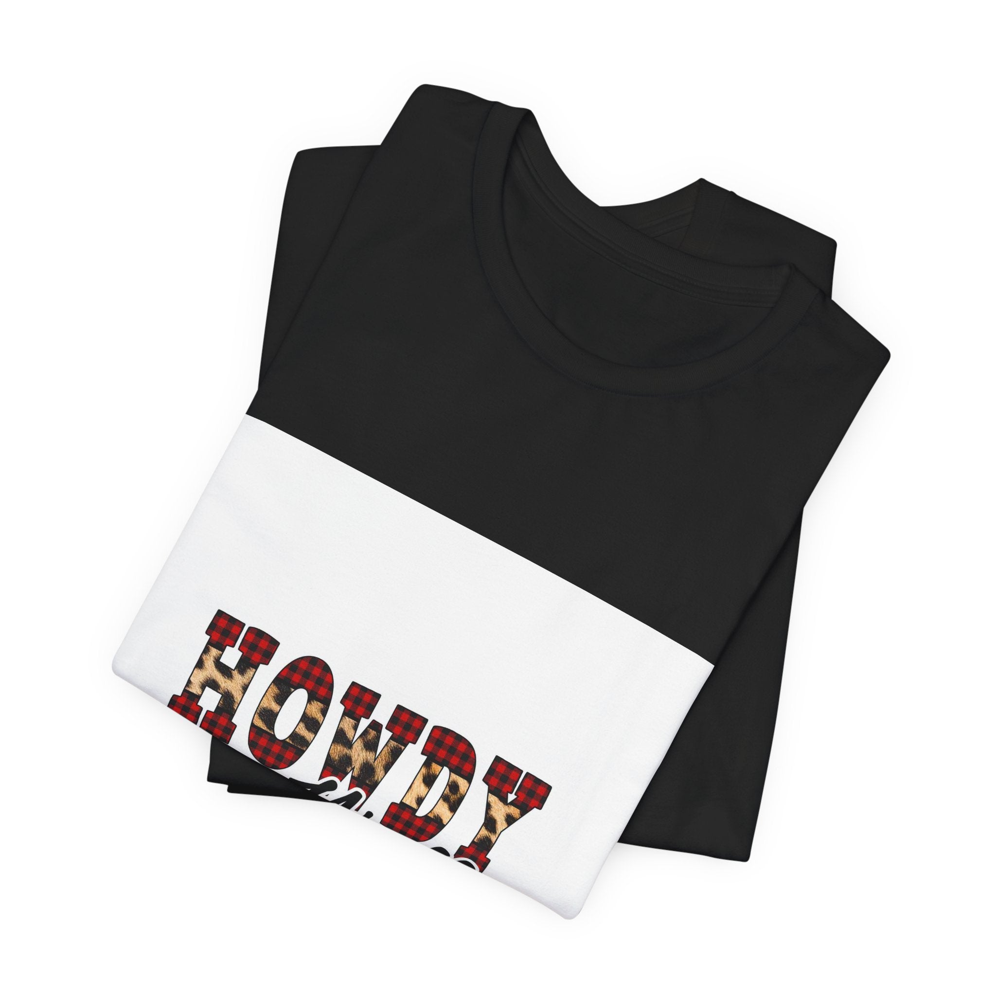 Howdy Y'all Tee — Plaid Western Graphic T-Shirt