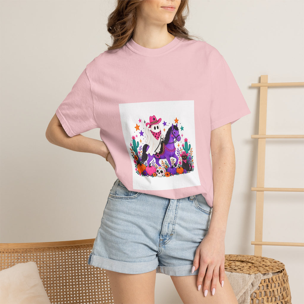 Day of the Dead Cowboy Horse T-Shirt — Cute Día de los Muertos Skeleton Rider Design