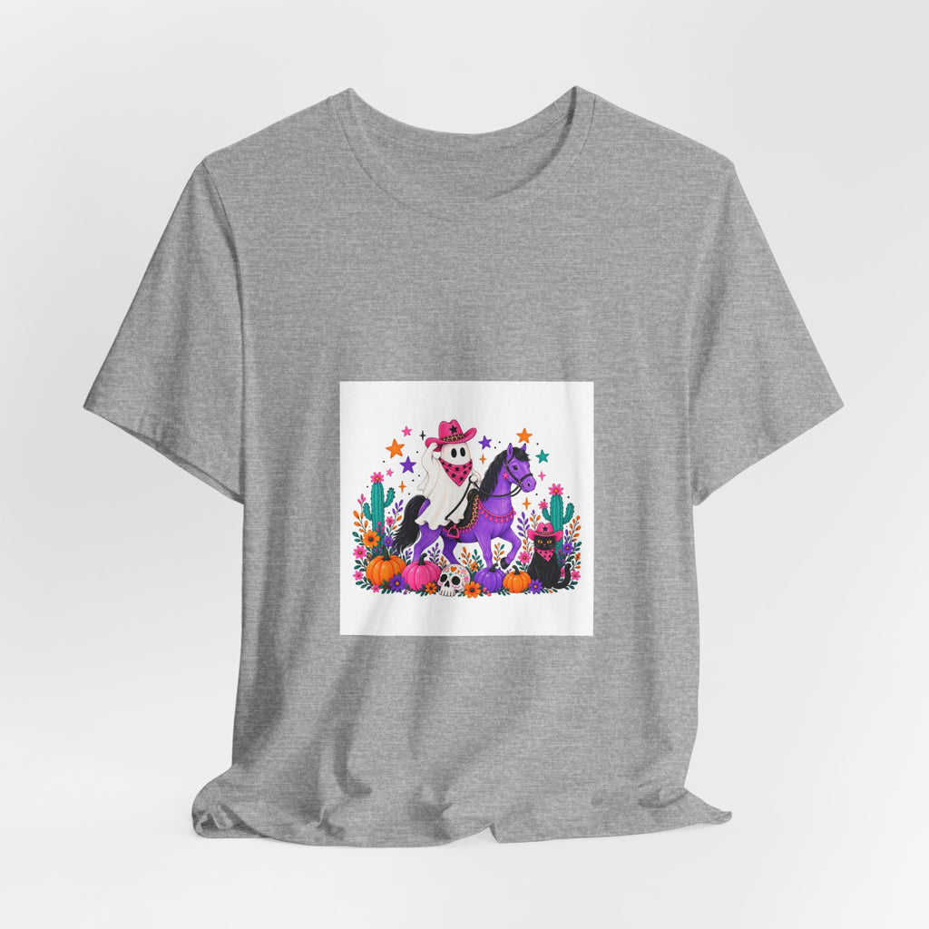 Halloween Skeleton Horse T-Shirt — Dia de los Muertos Desert Scene