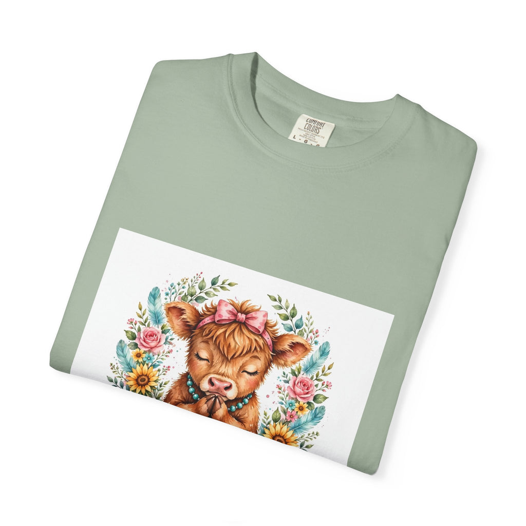 Western Mama Prayer Cow T-Shirt