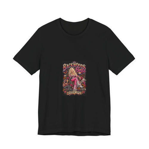 Backwoods Babe Graphic Tee — Retro Pinup Smoking Art T-Shirt