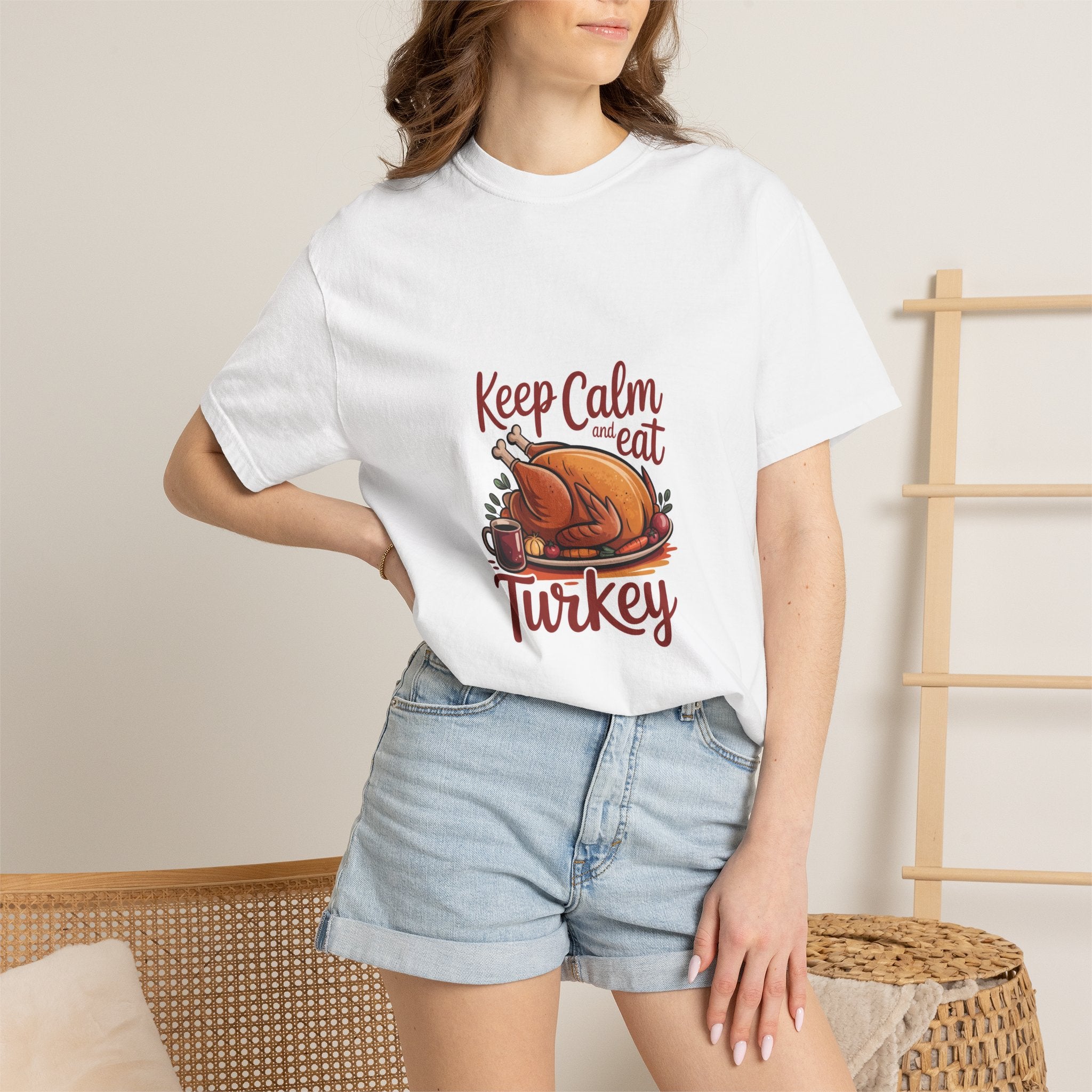 T-Shirt - "Keep Calm and Eat Turkey" Thanksgiving Tee