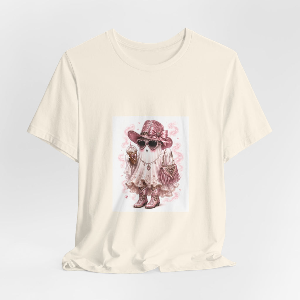 Cowgirl Ghost Tee — Cute Halloween Western Graphic T-Shirt