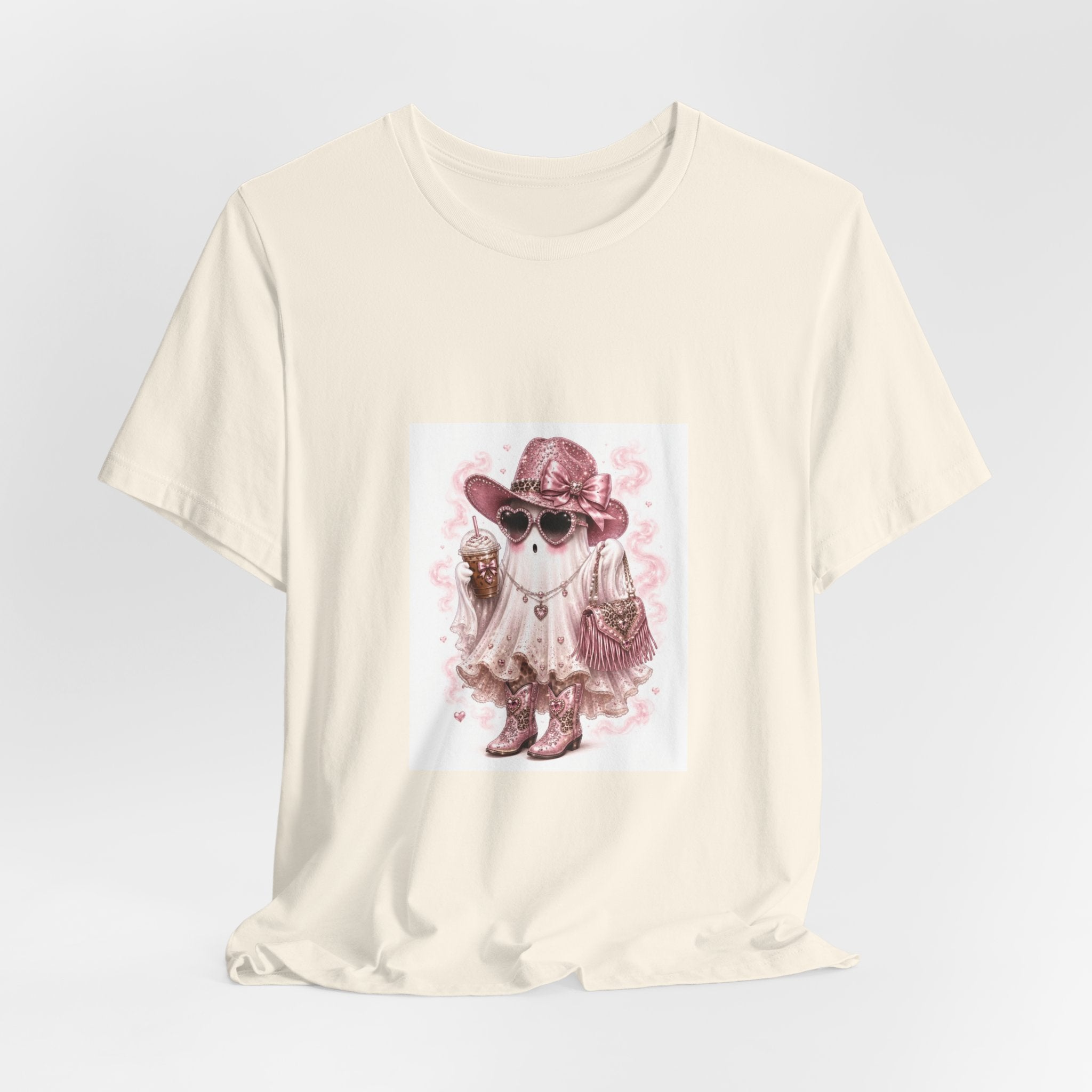 Cowgirl Ghost Tee — Cute Halloween Western Graphic T-Shirt